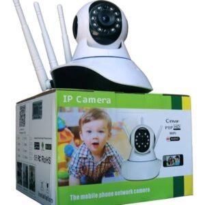 Camera IP 3 Antenas Robo Wifi 360º 720p Hd Visão Noturna