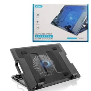 Base suporte para notebook com cooler e iluminação KP-9013: OR-9013