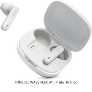 FONE JBL WAVE FLEX BT – Preto|Branco