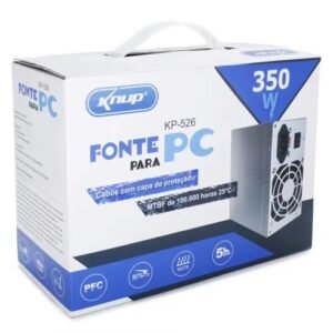 Fonte de alimentação para PC Knup KP-526 350W prata 110V/220V