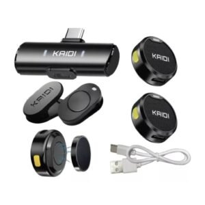 Microfone de Lapela Magnetico s/ Fio Tipo-C- Kaidi – KMF4-C