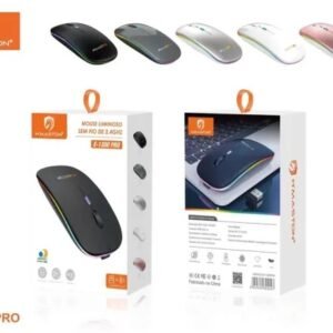 Mouse Sem Fio Recarregável Bluetooth Dual Mode Silencioso