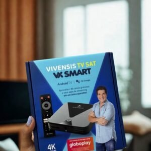 Receptor Vivensis VX Smart Android TV 4K com +80 Canais e Globoplay Grátis!