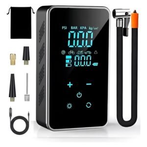 Bomba de Ar Inteligente Digital Tomate MXB-007 – Calibra Pneus, Bicicletas e Bolas com Precisão 150 PSI!