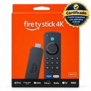 Amazon Fire TV Stick 4K 2ª Geração 8GB Wi-Fi 6 Alexa Fire OS 8 Base Android 11